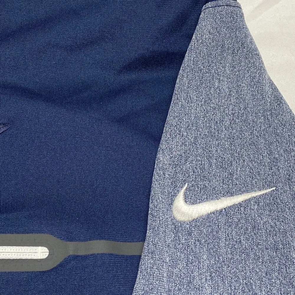Dallas Cowboys NFL Coaches Nike Jacket Men's XL Navy Grey 1/2 Zip Dri-Fit EUC
